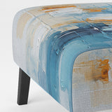 White Blue Sky Celestial Collage - Traditional Arm Chair