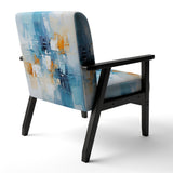 White Blue Sky Celestial Collage - Traditional Arm Chair
