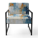 White Blue Sky Celestial Collage - Traditional Arm Chair