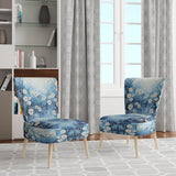 Winters Flowers Embrace Pointillism - Traditional Arm Chair