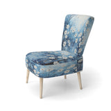 Winters Flowers Embrace Pointillism - Traditional Arm Chair