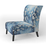 Winters Flowers Embrace Pointillism - Traditional Arm Chair