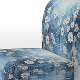 Winters Flowers Embrace Pointillism - Traditional Arm Chair