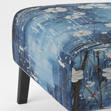 Winters Flowers Embrace Pointillism - Traditional Arm Chair