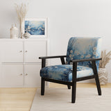 Winters Flowers Embrace Pointillism - Traditional Arm Chair