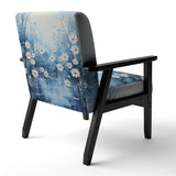 Winters Flowers Embrace Pointillism - Traditional Arm Chair