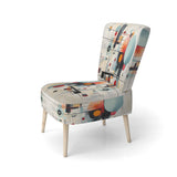 Colorful Suprematism Geometric Metamorphosis - Modern Arm Chair