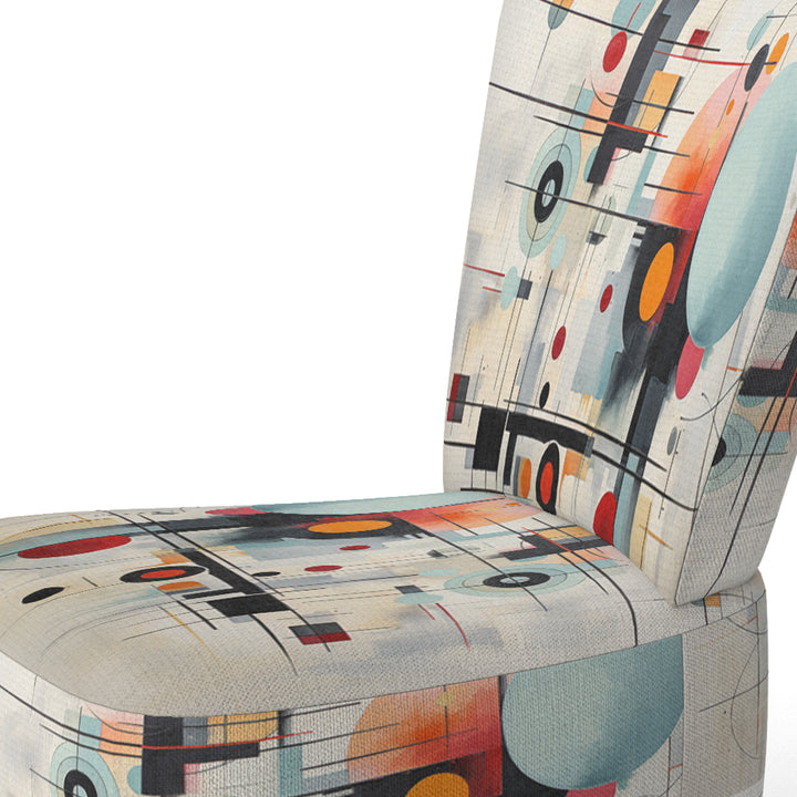 Colorful Suprematism Geometric Metamorphosis - Modern Arm Chair