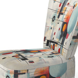 Colorful Suprematism Geometric Metamorphosis - Modern Arm Chair