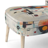 Colorful Suprematism Geometric Metamorphosis - Modern Arm Chair