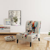 Colorful Suprematism Geometric Metamorphosis - Modern Arm Chair