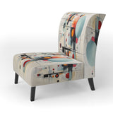 Colorful Suprematism Geometric Metamorphosis - Modern Arm Chair
