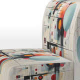 Colorful Suprematism Geometric Metamorphosis - Modern Arm Chair
