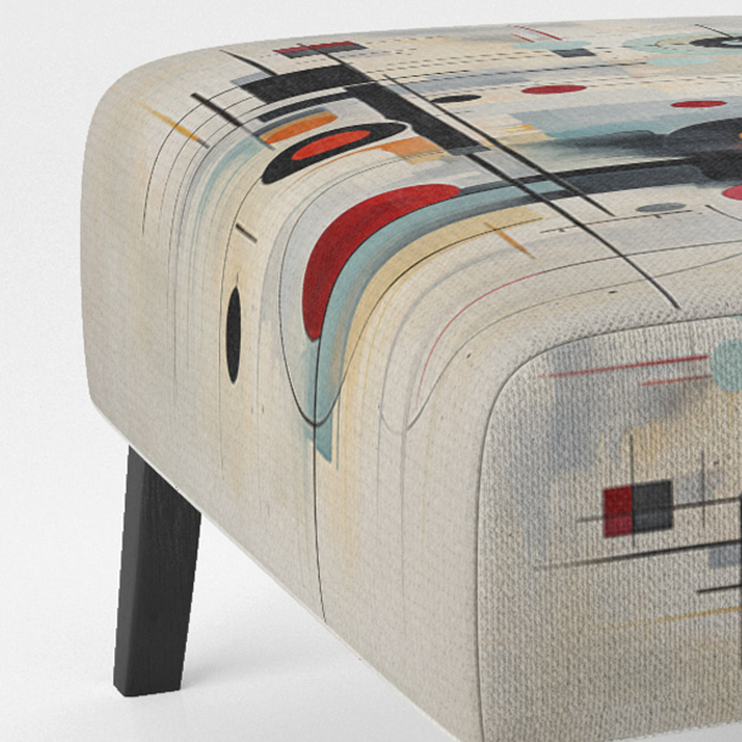 Colorful Suprematism Geometric Metamorphosis - Modern Arm Chair