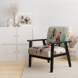 Colorful Suprematism Geometric Metamorphosis - Modern Arm Chair