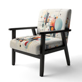 Colorful Suprematism Geometric Metamorphosis - Modern Arm Chair