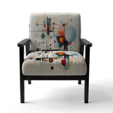 Colorful Suprematism Geometric Metamorphosis - Modern Arm Chair
