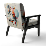 Colorful Suprematism Geometric Metamorphosis - Modern Arm Chair