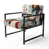 Colorful Suprematism Geometric Metamorphosis - Modern Arm Chair