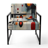 Colorful Suprematism Geometric Metamorphosis - Modern Arm Chair