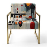 Colorful Suprematism Geometric Metamorphosis - Modern Arm Chair