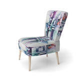 Suprematism Spatial Illusions - Upholstered Modern Accent Chairs