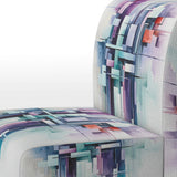 Suprematism Spatial Illusions - Upholstered Modern Accent Chairs