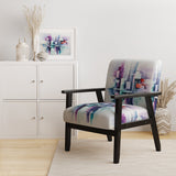 Suprematism Spatial Illusions - Upholstered Modern Accent Chairs