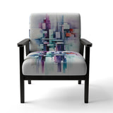Suprematism Spatial Illusions - Upholstered Modern Accent Chairs