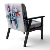 Suprematism Spatial Illusions - Upholstered Modern Accent Chairs