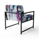 Suprematism Spatial Illusions - Upholstered Modern Accent Chairs