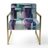 Suprematism Spatial Illusions - Upholstered Modern Accent Chairs