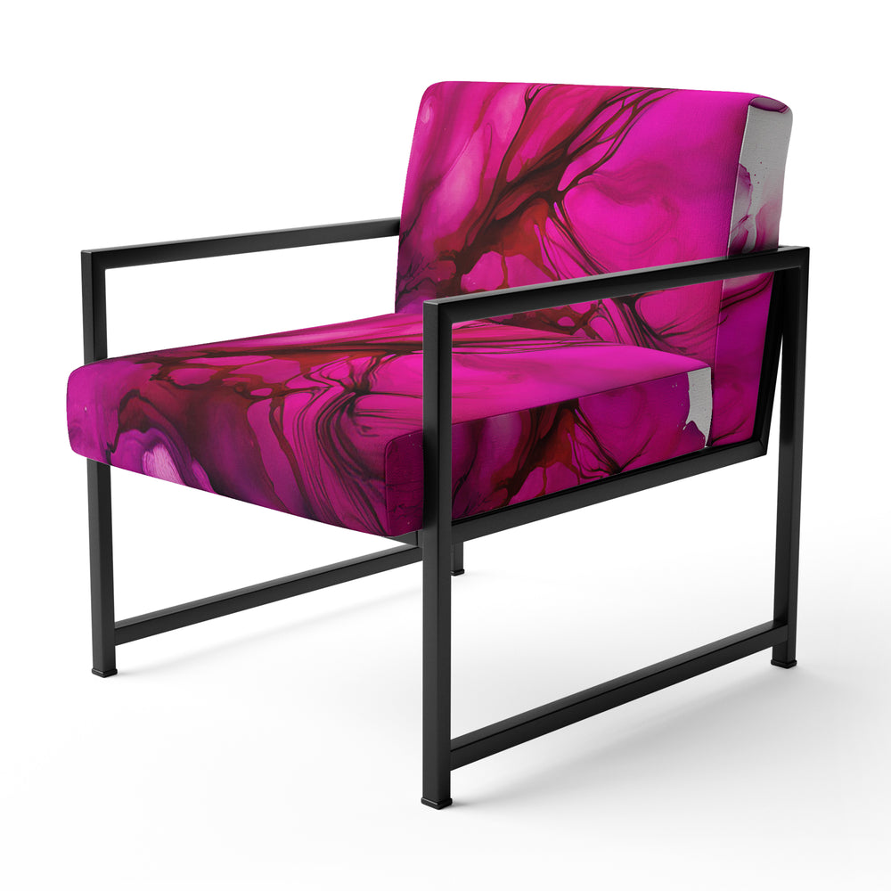 Ancient Mystery In Viva Magenta II - Modern Accent Chair