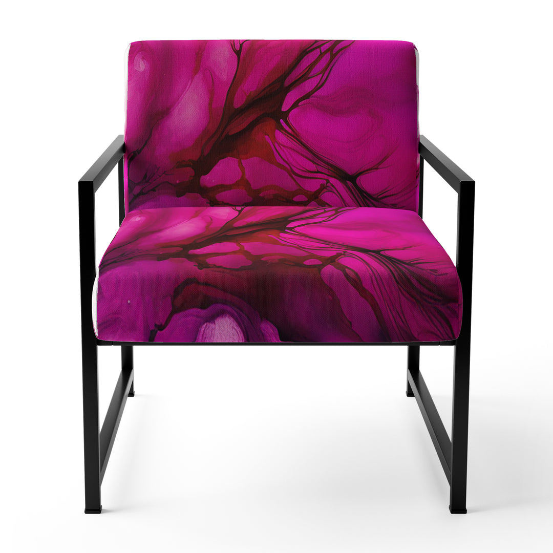 Ancient Mystery In Viva Magenta II - Modern Accent Chair