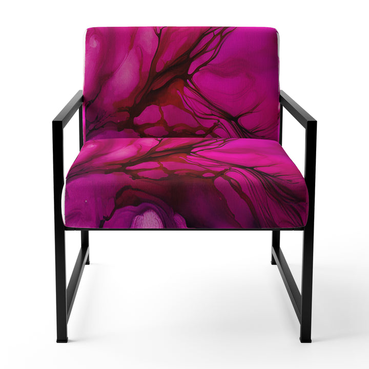 Ancient Mystery In Viva Magenta II - Modern Accent Chair