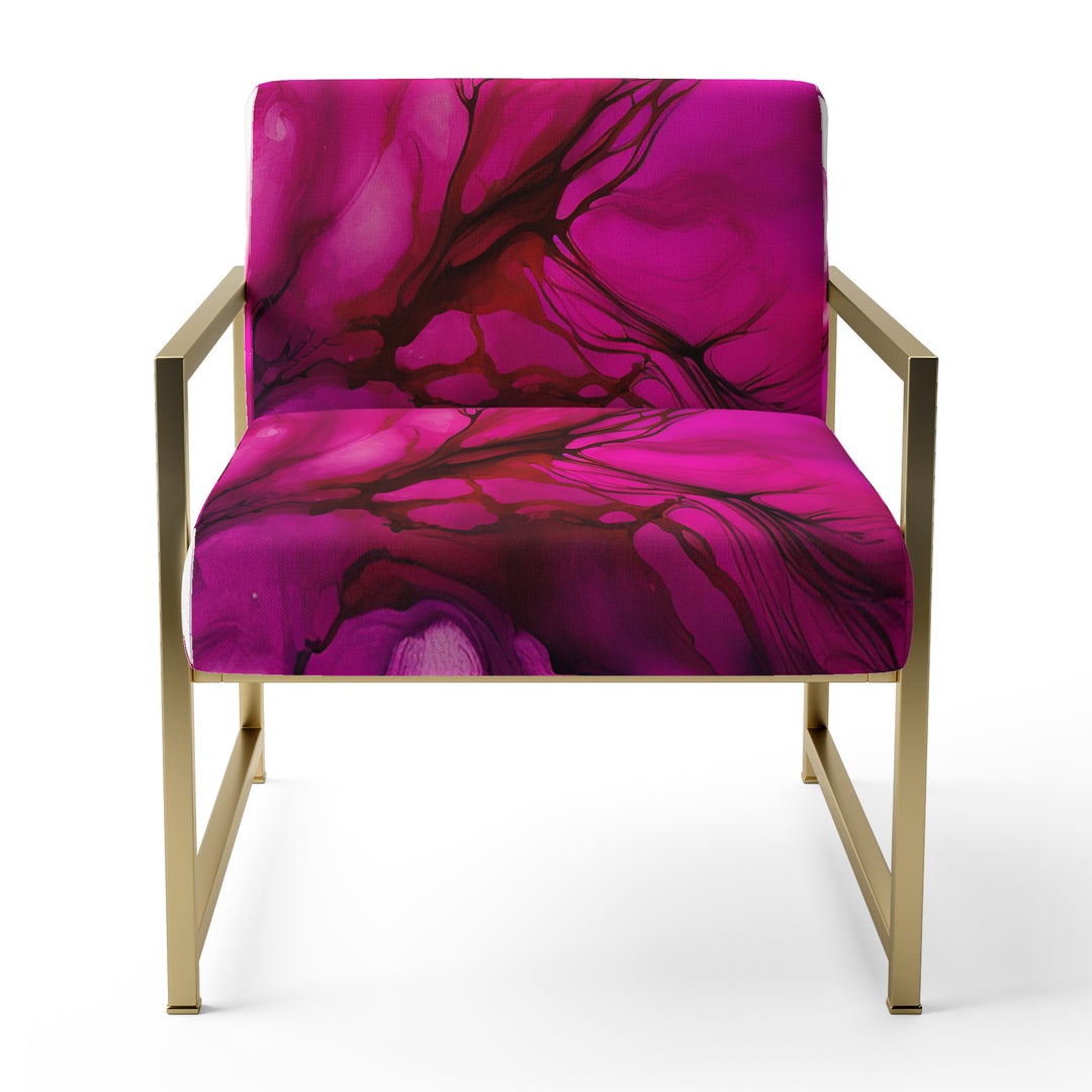 Ancient Mystery In Viva Magenta II - Modern Accent Chair