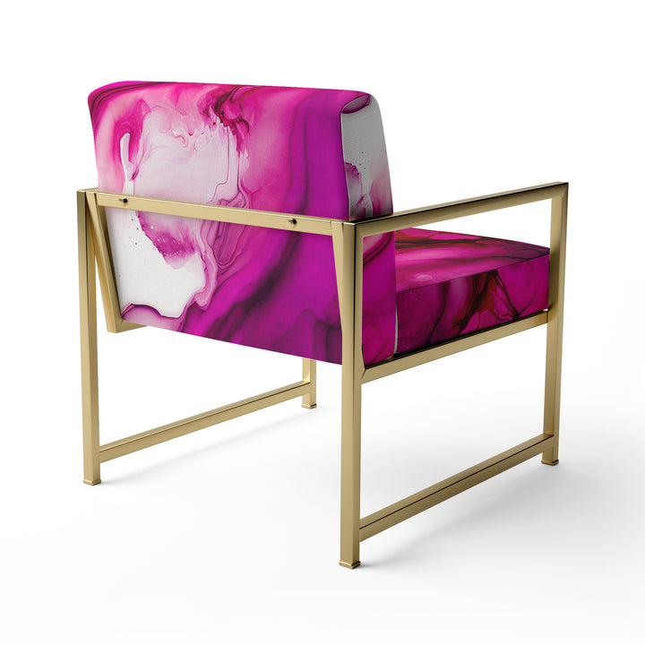 Ancient Mystery In Viva Magenta II - Modern Accent Chair