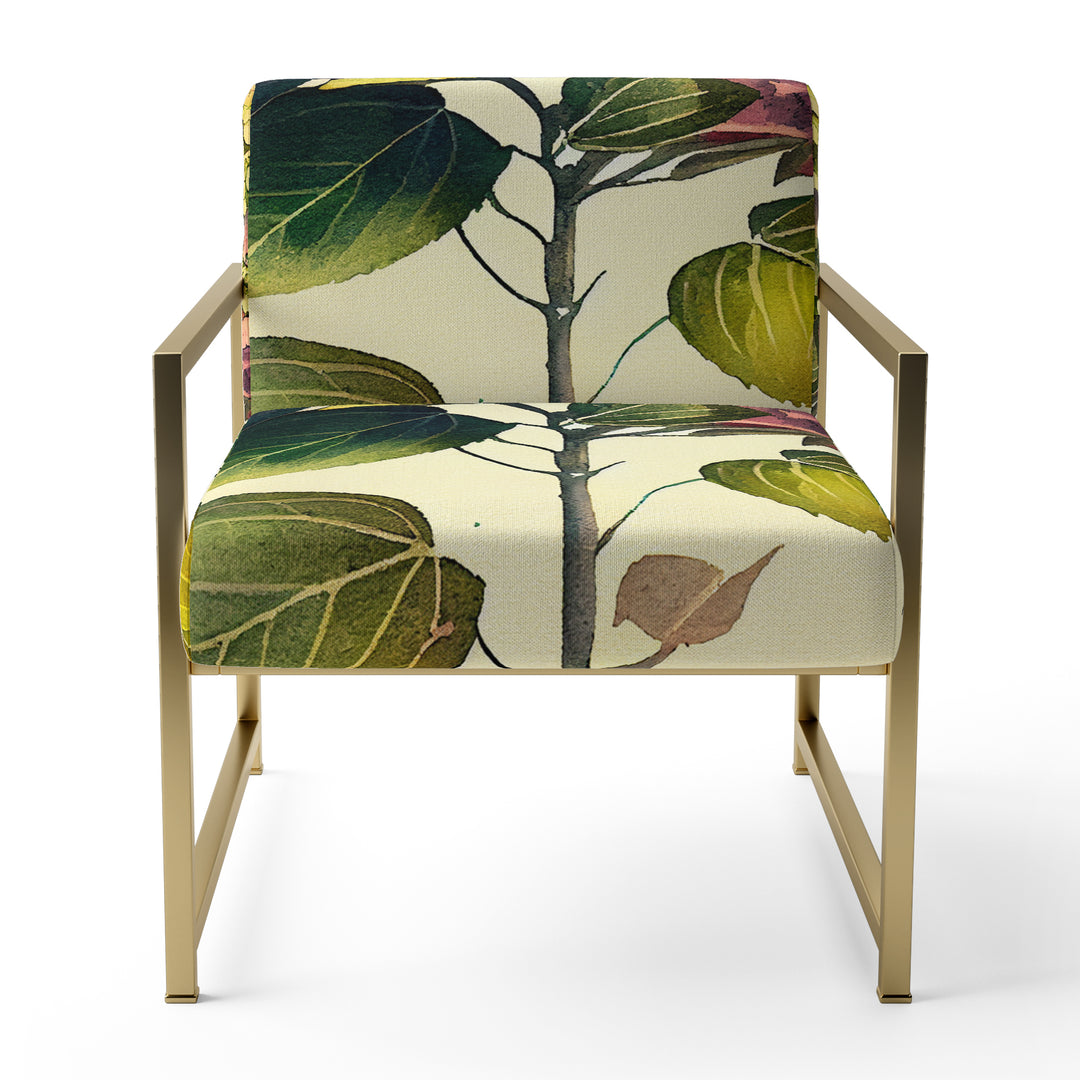 Pink Hydrangena II - Cottage Accent Chair