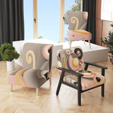Dance Of The Golden Sphere - Upholstered Traditional Accent Chairs
