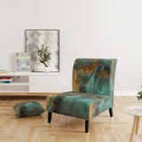 Whirling Waves - Modern Accent Slipper Chair