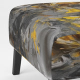 Bliss Of Happiness In Gray And Yellow - Modern Accent Side Chair
