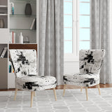 Monochrome Elementary Abstraction - Modern Arm Chair