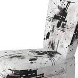 Monochrome Elementary Abstraction - Modern Arm Chair