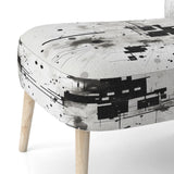 Monochrome Elementary Abstraction - Modern Arm Chair