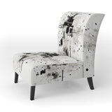 Monochrome Elementary Abstraction - Modern Arm Chair