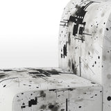 Monochrome Elementary Abstraction - Modern Arm Chair