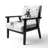Monochrome Elementary Abstraction - Modern Arm Chair