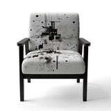 Monochrome Elementary Abstraction - Modern Arm Chair