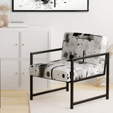 Monochrome Elementary Abstraction - Modern Arm Chair