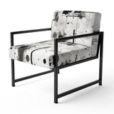 Monochrome Elementary Abstraction - Modern Arm Chair